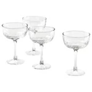 IKEA FRÖJDA Champagne Coupe Set Elevate Your Cocktails Festive Faceted Glassware